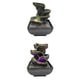 thumbnail image 1 of Fuente de mesa,Decoración de fuente de agua eléctrica de escritorio de 3 niveles,Kit de Cascada de Meditación Zen de Mesa Inicio,Mesa Agua Jardín Zen Fuente Ornamento Oficina,Fuente, 1 of 9