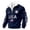 Navy, variant on Patriotic Half Zip Pullover Sweatshirt Journey Graphic Long Sleeve Crewneck Casual Athletic Top for Men Black L