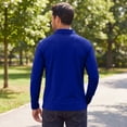 thumbnail image 4 of Havenx Mens Polo Shirts Long Sleeve Button Down Polo Shirts Lapel Collar Shirts Casual Work Fall Business Golf Old Money Clothes,Royal Blue 3XL, 4 of 4
