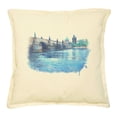 thumbnail image 1 of Charles bridge Printed Khaki Decorative Pillow Case VPLC_02 Size 18x18, 1 of 1