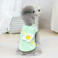 thumbnail image 6 of CICRKHB Dog Clothes Summer Thin Pet Clothing Cat Puppy Summer Pet Clothes Poached Egg Vest Clothes Pet Supplies Green, 6 of 9