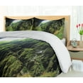 thumbnail image 5 of Ambesonne Scenery Duvet Cover Sets, Punkevni Cave in Czech, 2-Queen, Green, 5 of 7
