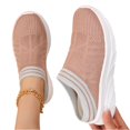 thumbnail image 5 of Women's Patriotic Lightweight Knit Slip-On Sneakers Breathable Mesh Running Shoes Fashionable Casual Walking Shoes for Everyday Wear, 5 of 5