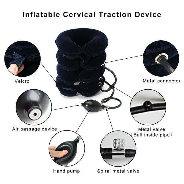 Cervical Neck Traction Device 4 Layers Inflatable Adjustable Neck