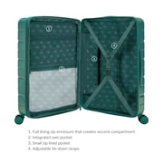 iFLY Evolve 20” Expandable Hardside Spinner Carry-on Luggage, Teal