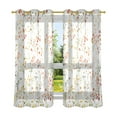 thumbnail image 6 of Yayeee Window Curtains Set of 2 for Living Room Light Filtering 63"x42", Small Floral Pattern, 6 of 7