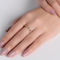 thumbnail image 6 of Thin Eternity Wedding Band Ring Sterling Silver Cz Women Ginger Lyne, 6 of 8