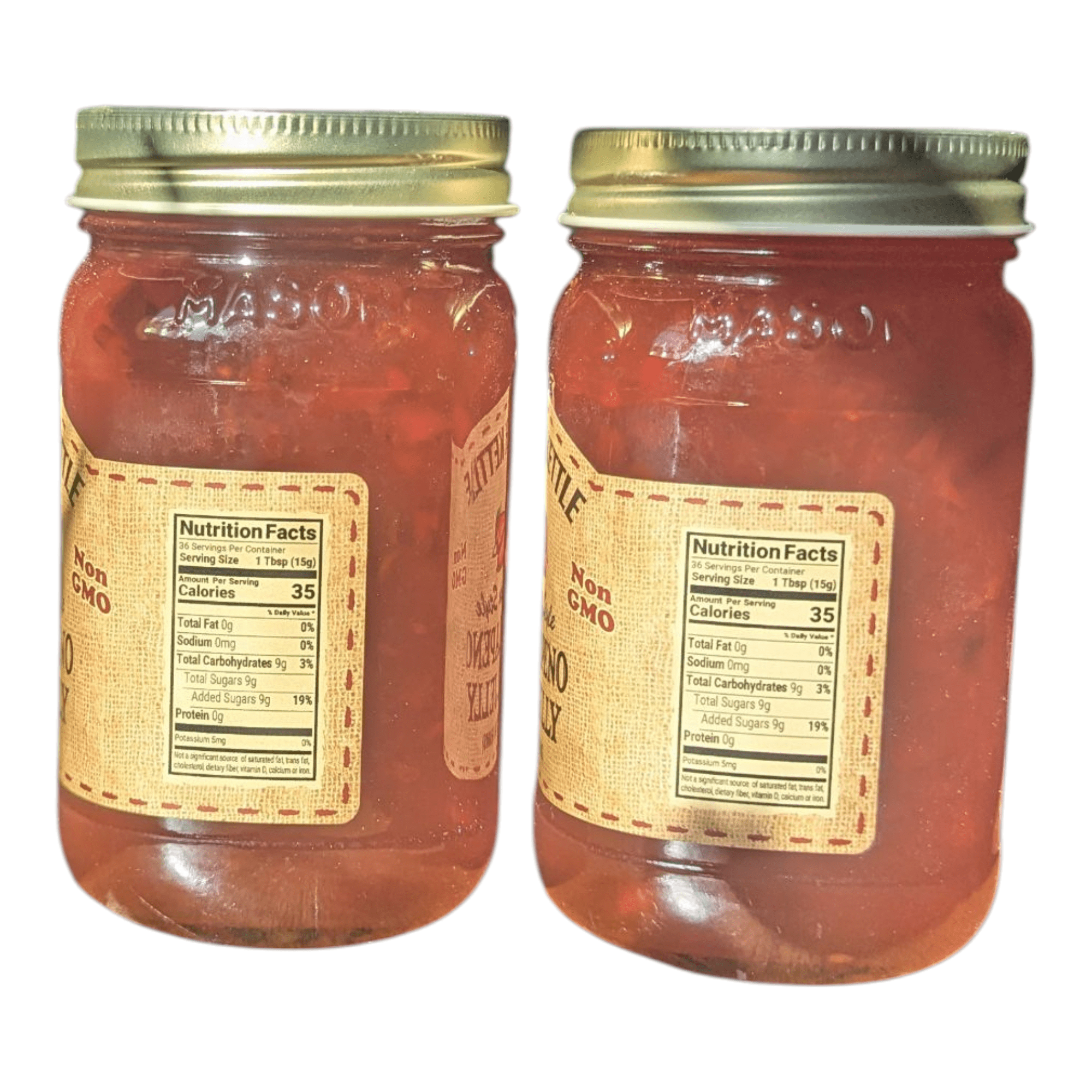 The Dutch Kettle Hot Jalapeño Pepper Jelly, 2 Pack (18 oz Jars), Amish Made, Sweet & Spicy Spread