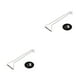 thumbnail image 2 of Cateissary Sola debajo del gabinete Stemware Rack Barra de cocina Alambre de acero inoxidable Soporte para colgar copas de vino 27cm 2piezas, 2 of 6