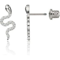 Limerencia Titanium Spiral Earrings, Hypoallergenic, Snake Shape Suitable for Women and Men with Sensitive Ears