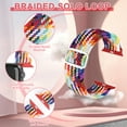 thumbnail image 6 of 4 Pack Braided Bands Compatible with Apple Watch 38/40/41/42/44/45/46/49mm for Women Men, Solo Loop Nylon Strap for iWatch Series 11/10/9/8/Ultra 3/SE 3, 6 of 7
