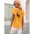 thumbnail image 4 of Fashion Soft Breathable Back Bow Summer Blouse, 4 of 5