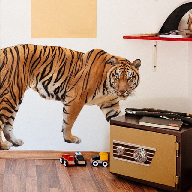 Conjunto de pegatinas de pared TUNC diseño de tigre para Decoración de sala de estar dormitorio oficina cocina baño Sencillez
