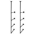 thumbnail image 3 of 12.6inch Deep 1-Pair 2/3/4/5/6 Tier DIY Industrial Retro Iron Pipe Shelf Wall Mount Storage Shelving Brackets Bookshelf Storage Organizer (Not Included Shelves), 3 of 6