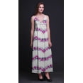 thumbnail image 3 of Bimba Tie-Dye Women Summer Printed V Neck Long Maxi Dress Holiday Resort Wear-XXX-Large, 3 of 6