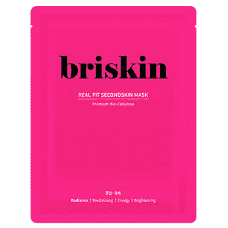 Briskin Real Fit Secondskin Mask Tone-Up – Shine (Best Face Mask For Uneven Skin Tone)