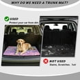thumbnail image 4 of POLERO Car Trunk Mat for Travel Enthusiasts Hummingbird Cherry Blossom, Wear-Resistant Cargo Liner, All Weather All-Weather 29" x 39", 4 of 7