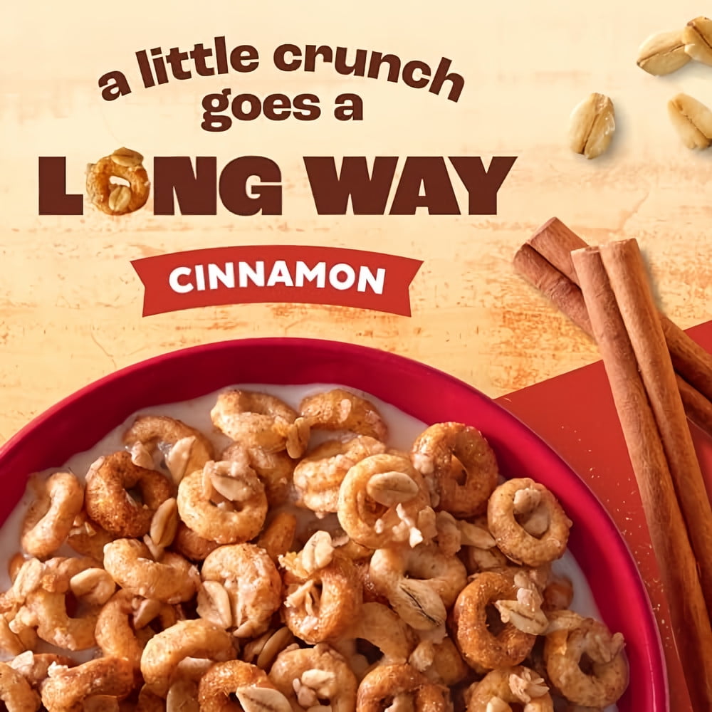 Cheerios Cinnamon Oat Crunch Cereal, 18.2 oz (Pack of 5)