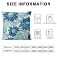 thumbnail image 5 of Nawypu  Geometry Flower Decorative Pillow Covers Navy Blue Chrysanthemum Throw Pillow Covers Outdoor Cushion Case for Sofa Room Balcony Porch, 5 of 5