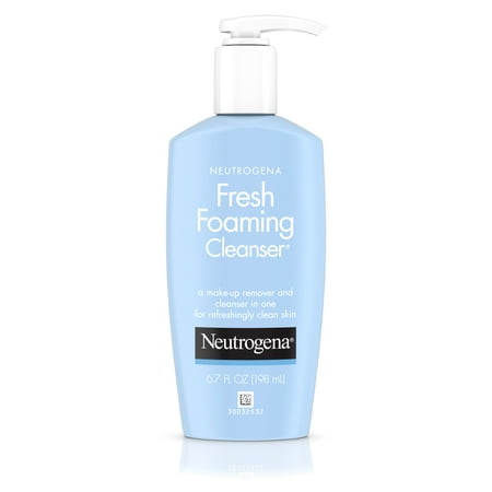Neutrogena Fresh Foaming Facial Cleanser & Makeup Remover, 6.7 fl. (Best Products For Dehydrated Oily Skin)