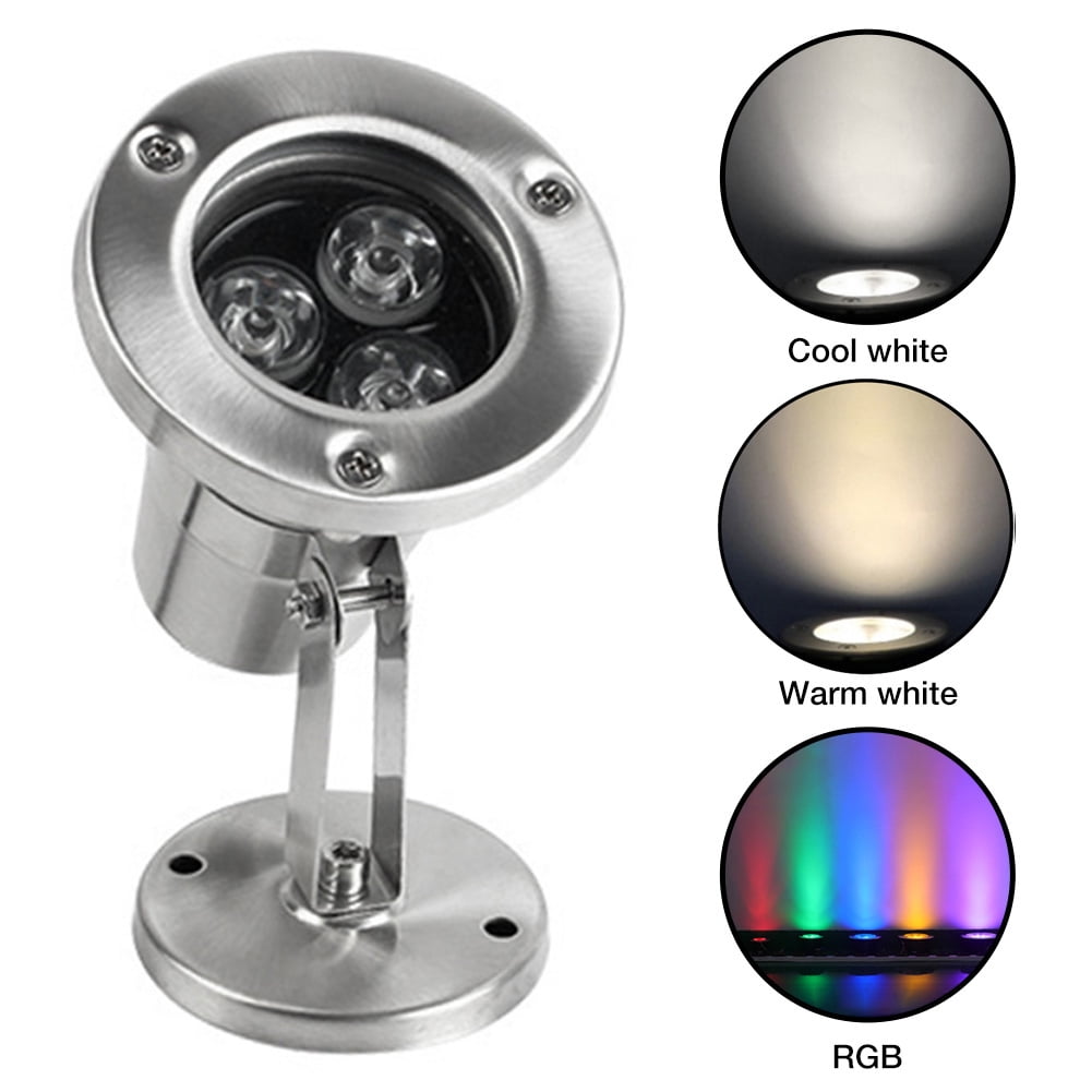 Details about   Waterproof 12V RGB LED Light Fountain Swimming Pool Pond Spotlight Underwater 