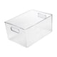 thumbnail image 5 of Cesta de almacenamiento transparente duradera con asa, organizador de almacenamiento transparente para S, 5 of 9