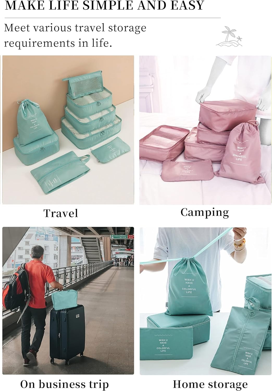 Diniwell delicate packing cubes