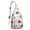 White-62, variant on Donut Lover's Shoulder Bag - Playful Sweet Donut & Cake Design Crossbody Pack, Adjustable Strap Water-resistant Sling Bag for Daily Joy