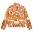 thumbnail image 4 of Jackets for Women Winter Coat Jackets Flannel Stand Collar Jacket(Two Groovy,Size:S-4XL), 4 of 7