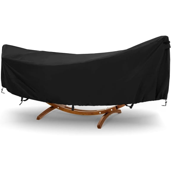 Hammock Cover,400D Upgraded Waterproof Hammock Cover with Including Adjustable Buckle Strap,149" L x 7" W x 31.5" H-Black
