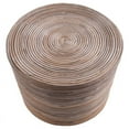 thumbnail image 4 of Home Square 17.5" Round Rattan Stool in Kubu Gray - Set of 3, 4 of 7