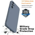 thumbnail image 3 of Ebizware Shockproof Liquid Silicone Back Cover Cell Phone Case for Samsung Galaxy A15 5G, Gray, 3 of 9
