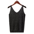 thumbnail image 2 of FAIWAD Womens Summer Knit Tank Top Sleeveless V Neck Spaghetti Strap Tops Slim Stretch Pullover Tops, 2 of 5