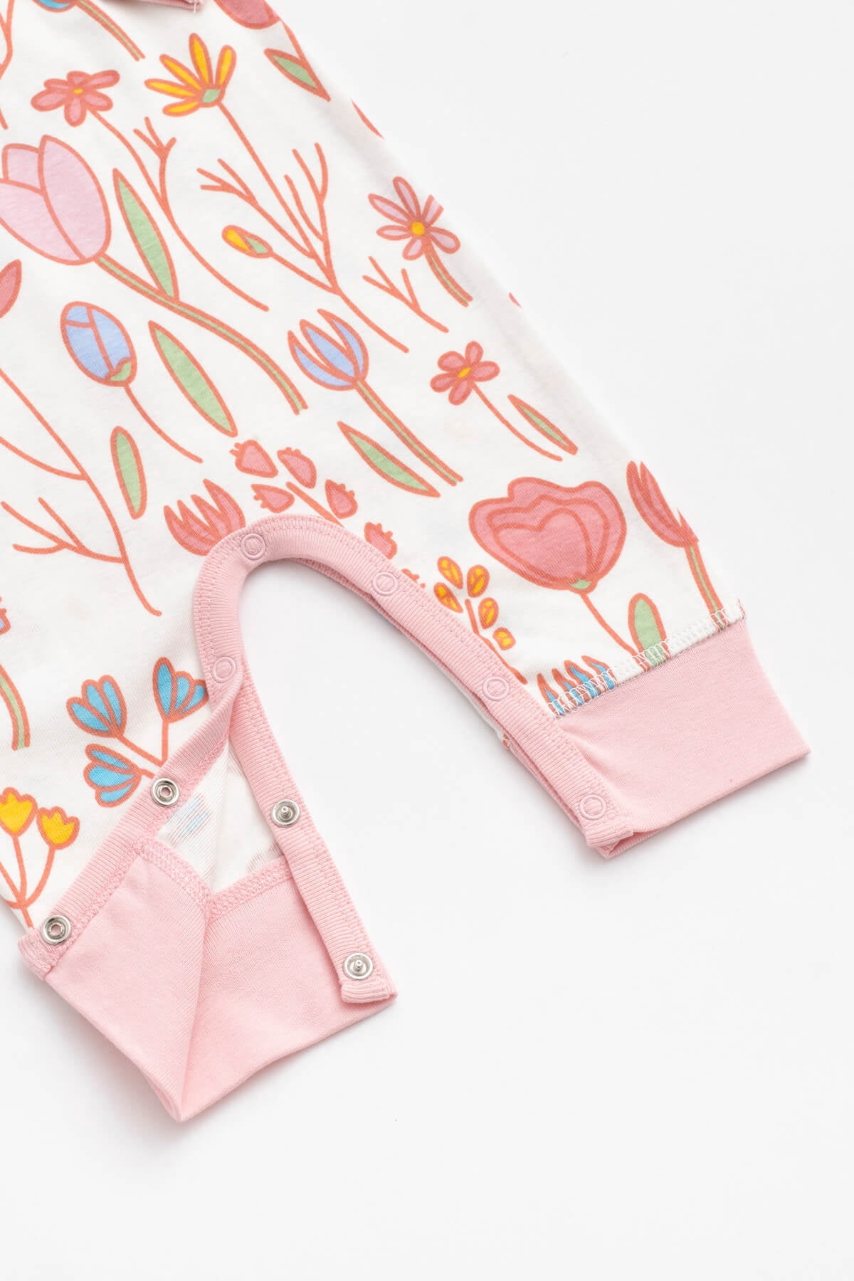 M+A by Monica + Andy Organic Cotton Long Sleeve Double Ruffle Romper, Sizes Newborn - 9 Months