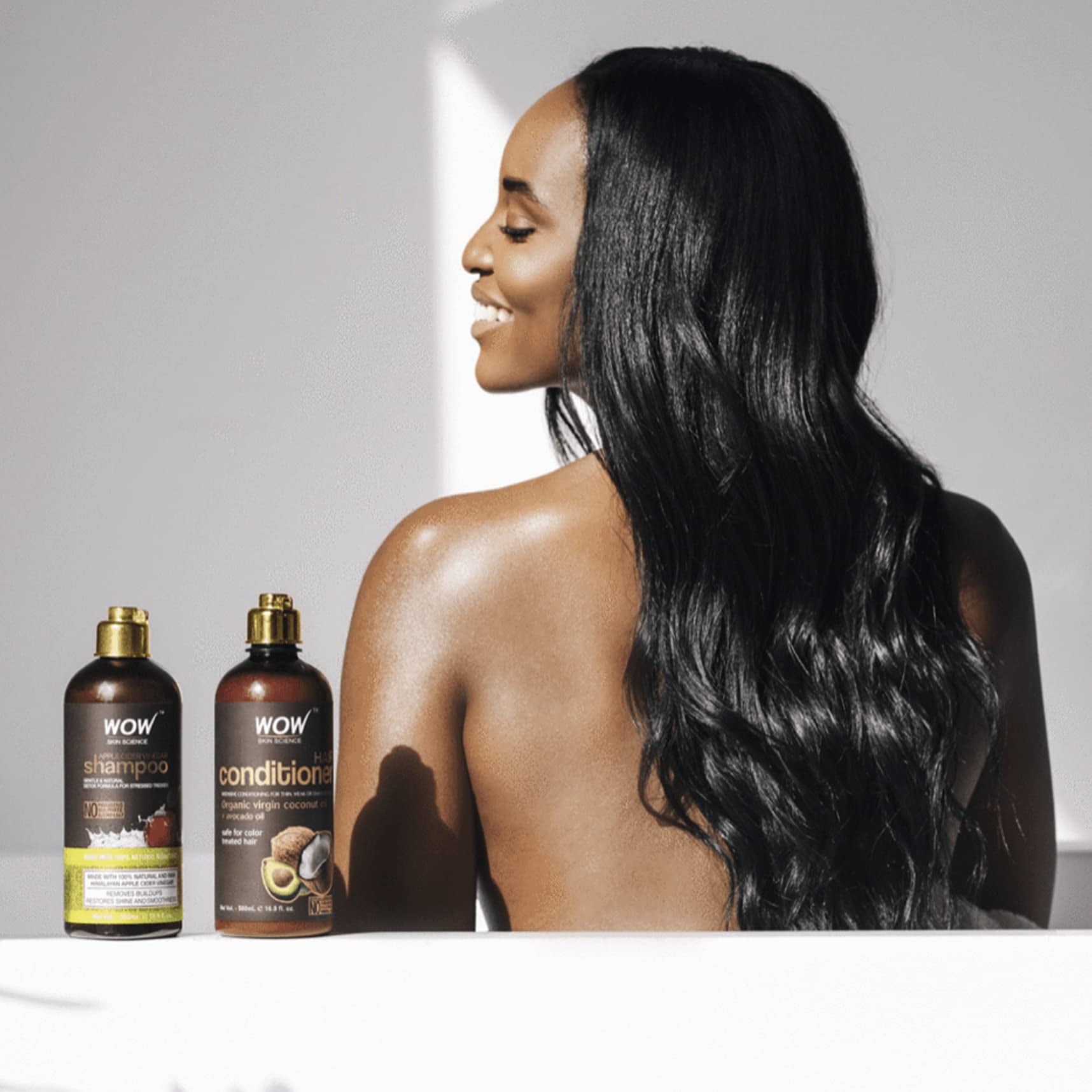 WOW Apple Cider Vinegar Shampoo - Sulfate and Paraben Free for All Hair Types - 500ml WOW Apple Cider Vinegar Shampoo - Sulfate and Paraben Free for All Hair Types - 500ml