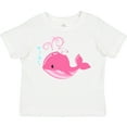 thumbnail image 3 of Inktastic Cute Pink Whale in Nautical Hat Boys or Girls Toddler T-Shirt, 3 of 5