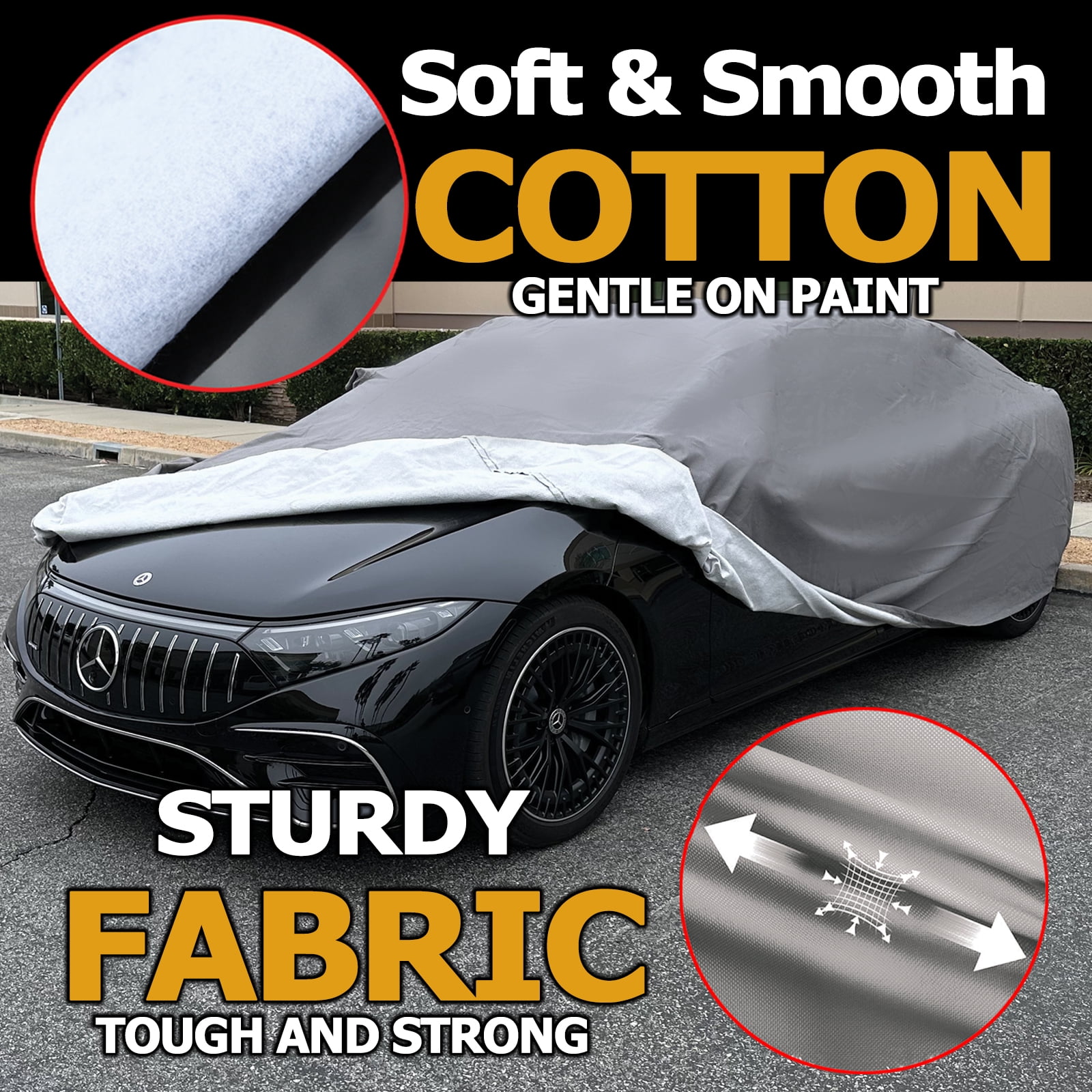 klower cover 2019 mkx All Weather Car Cover Fits LINCOLN MKX 2016 2017 2018 2019 2020 2021 ,  waterproof, uv-proof, easy access zipper, wind-proof, detachable straps  Grey