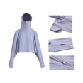 thumbnail image 4 of Women's Cooling Sun Protection Hooded Cape Shrug Windbreaker Jacket for Outdoor Sports Driving Cycling, 4 of 6