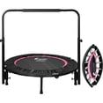 thumbnail image 2 of Trampolín Brincolin Plegable Centurfit Fitness 40 Aeróbico Barra Rosa, 2 of 7