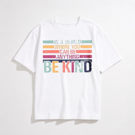 Be Kind Shirt Women Kindness Teacher Shirts Cute Funny Graphic Tees Inspirational Blessed Womens Tops