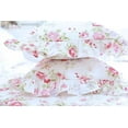 thumbnail image 6 of Rose Floral Euro Shams Ruffle Pillow Shams Pillow Covers 26x26 inches 2-Pack, Vintage Cotton Pillow Covers Farmhouse French Country Pillowcases Zipper Clousure(Shabby Rose, 26x26), 6 of 7