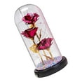 thumbnail image 1 of Enchanted Rose Flower In Glass with box Dome LED Light Valentine's Day Decor rose red, 1 of 8