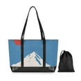 thumbnail image 7 of FORMRS Canvas Laptop Tote Bag for Women with 15.6" Computer Compartments Shoulder Handbag, Snow Mountain, 7 of 7