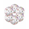 thumbnail image 7 of 15 Inch Round Placemats Set of 6, Watercolor Flowers Non Slip Heat Insulation PP Table Mats, Spring Hummingbird Butterflly Floral Washable Place Mats for Kitchen Dining Party Table Decor, 7 of 7