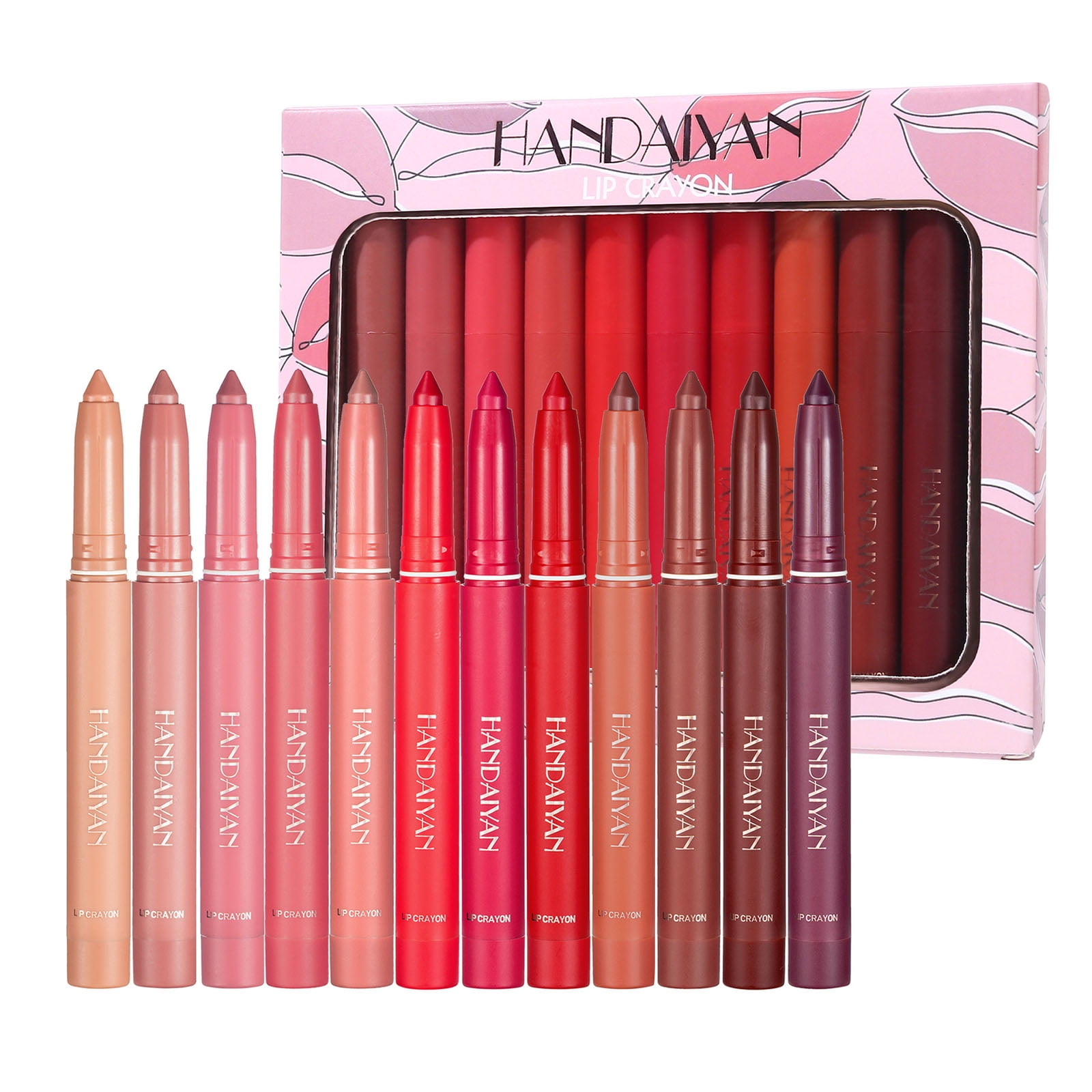 Ookwe Matte Lipstick Lip Crayon Creamy Lasting Lipstick With Precision Applicator Lip Pencil 