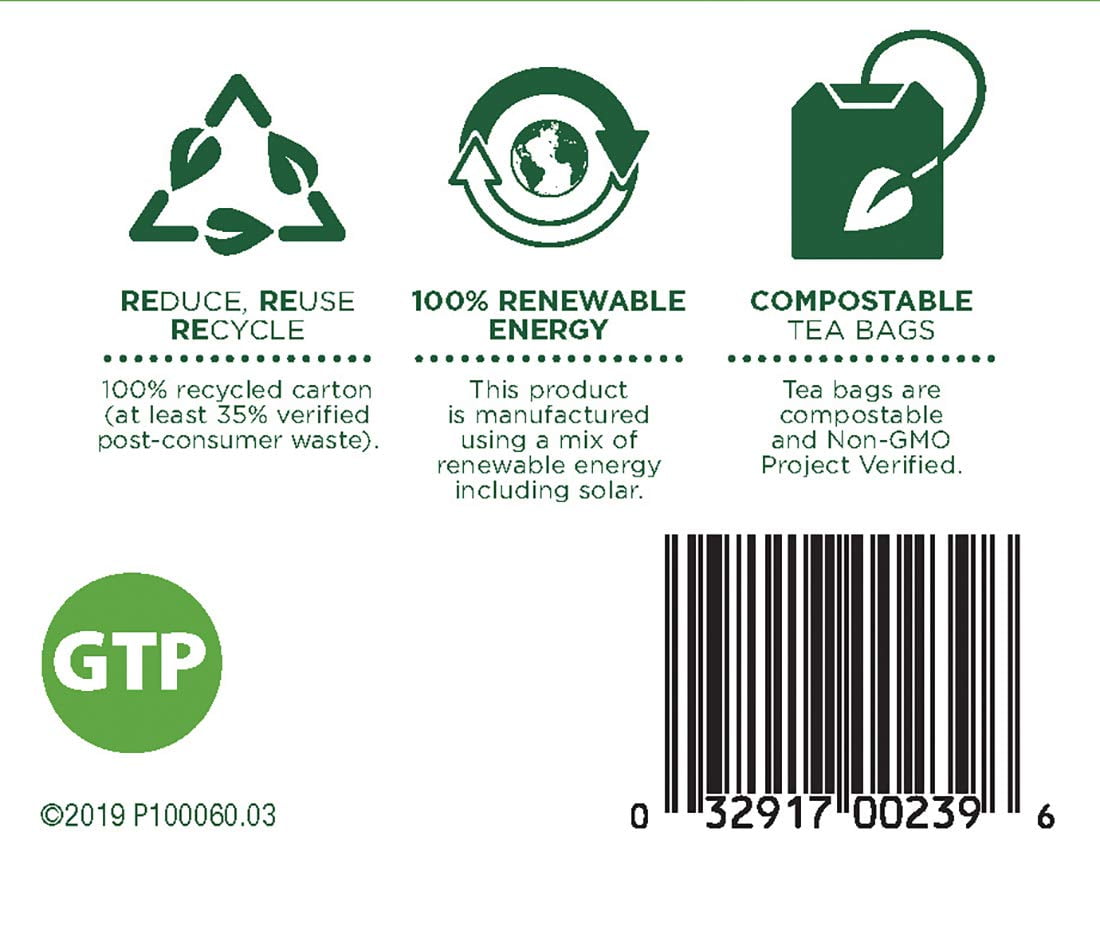 (6 pack) TRADITIONAL MEDICINALS Organic Green Tea Peppermint 16 BAGS