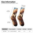 thumbnail image 2 of Rateoe Fluffy Alpaca Mountain Meadow for Women Casual Calf Socks - Cute Crew Socks - Thin Soft Above Ankle Socks Size 5-11, 2 of 6