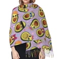 thumbnail image 5 of Shawl Wraps for Women - Cute cartoon avocado Oversized Fall Winter Fashion Blanket Scarf for Women, 5 of 6