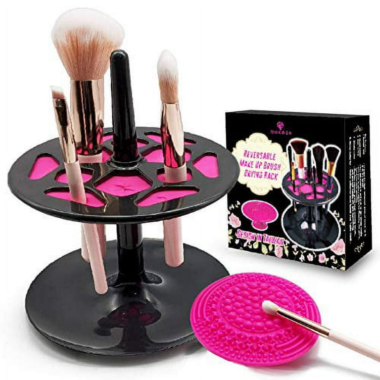 Silicone Travel Makeup Brush Set Cleaner Mat With Drying Rack And Holder  Efficient Cosmetic Brush Dryer Pad For Cleaning And Removing Brushes From  Top_liyun, $2.73