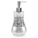 thumbnail image 1 of Dispensador de jabón para manos Creative Scents, cristal agrietado, plateado, 1 of 9